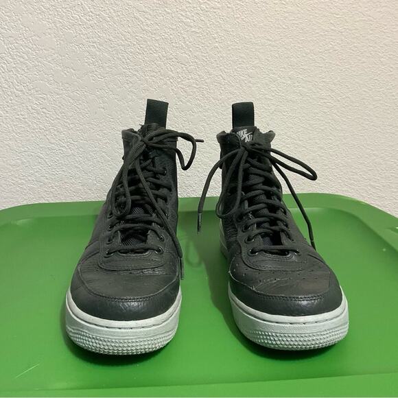 Nike Air Force SF-AF1 mid sneakers women 8 green nylon High-top - Picture 3 of 10